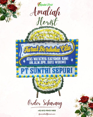 Papan Bunga Duka di Denpasar Utara