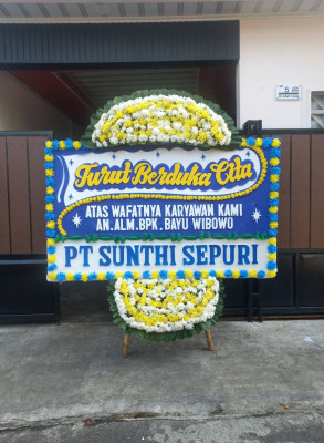 Papan Bunga Duka di Denpasar Utara